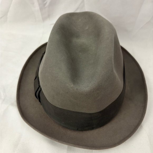 Vintage Churchill ltd. Gray Felt Wool Hat Size 7 1/8 - Picture 6 of 10